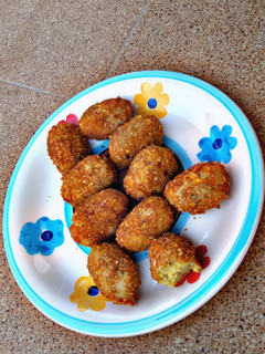 Crispy yam nuggets ainihin hoton girkin