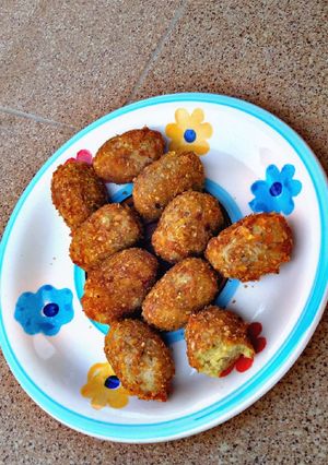 Crispy yam nuggets ainihin hoton girkin