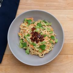 A picture of Peanut butter noodle.