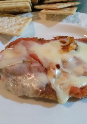 Una foto de Milanesas napolitanas de bondiola de cerdo