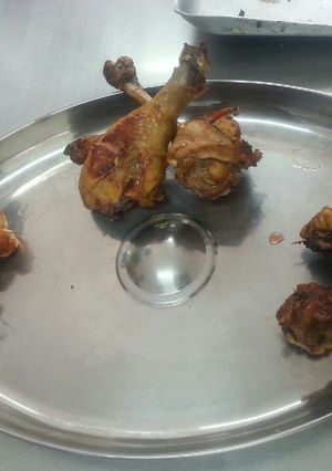 A picture of Chicken lollipops#teamcontest#baking classy.
