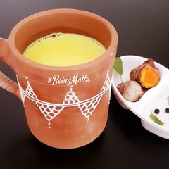 A picture of Raw Turmeric Golden Milk.