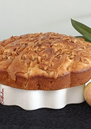 عکسی از دستور کیک سیب