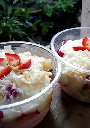 Foto resep Saus mayo salad buah