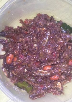 Foto resep 07. Sambel teri kacang