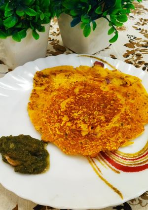 A picture of Besan Onion Chilla.