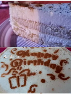Una foto de Tarta fría de leche merengada