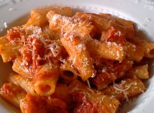 Foto di Pastasciutta all'amatriciana e la gricia pastasciutte classiche di amatrice