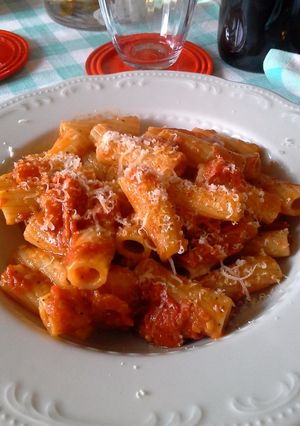 Foto di Pastasciutta all'amatriciana e la gricia pastasciutte classiche di amatrice