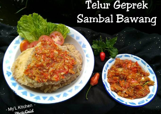 Resep Telur Geprek Sambal Bawang Oleh Myl Kitchen Libi Cookpad