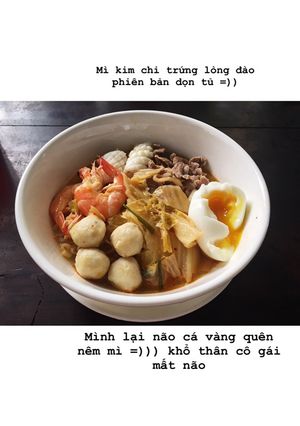 Hình của món Mì Kim Chi Dọn Tủ.