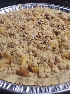 Una foto de Tarta de manzana con crumble
