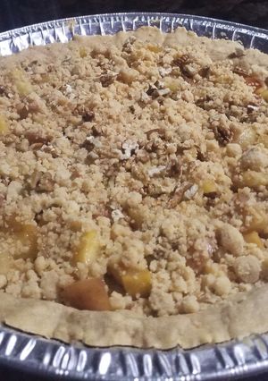 Una foto de Tarta de manzana con crumble