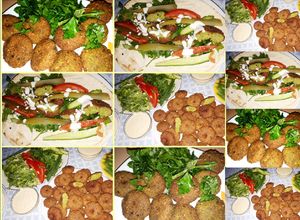 صورة لوصفة فلافل سورية بالحمص 🥗