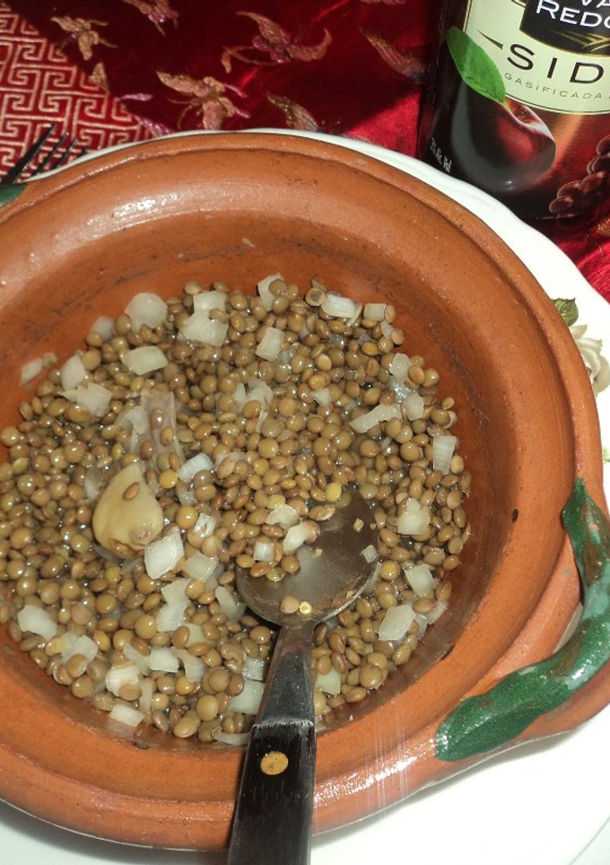 Una foto de Ensalada de lentejas con vinagre de sidra y especias orientales las Correa