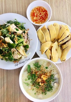 Hình của món Gỏi Gà + Cháo.
