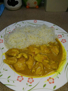 Una foto de Pollo al curry