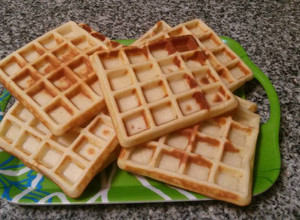 Una foto de Wafles de azúcar rubia
