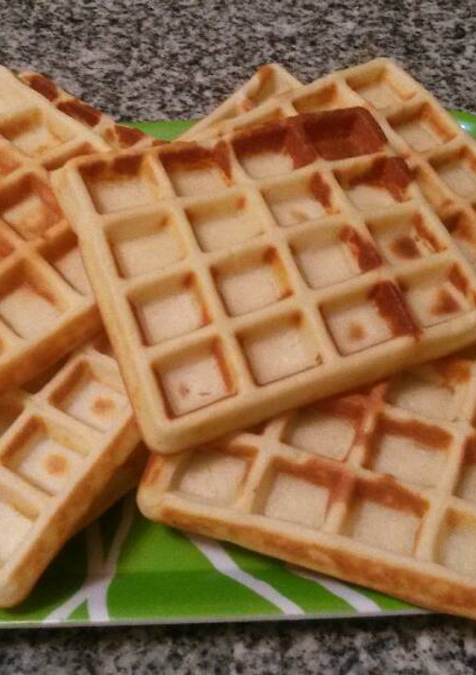 Una foto de Wafles de azúcar rubia