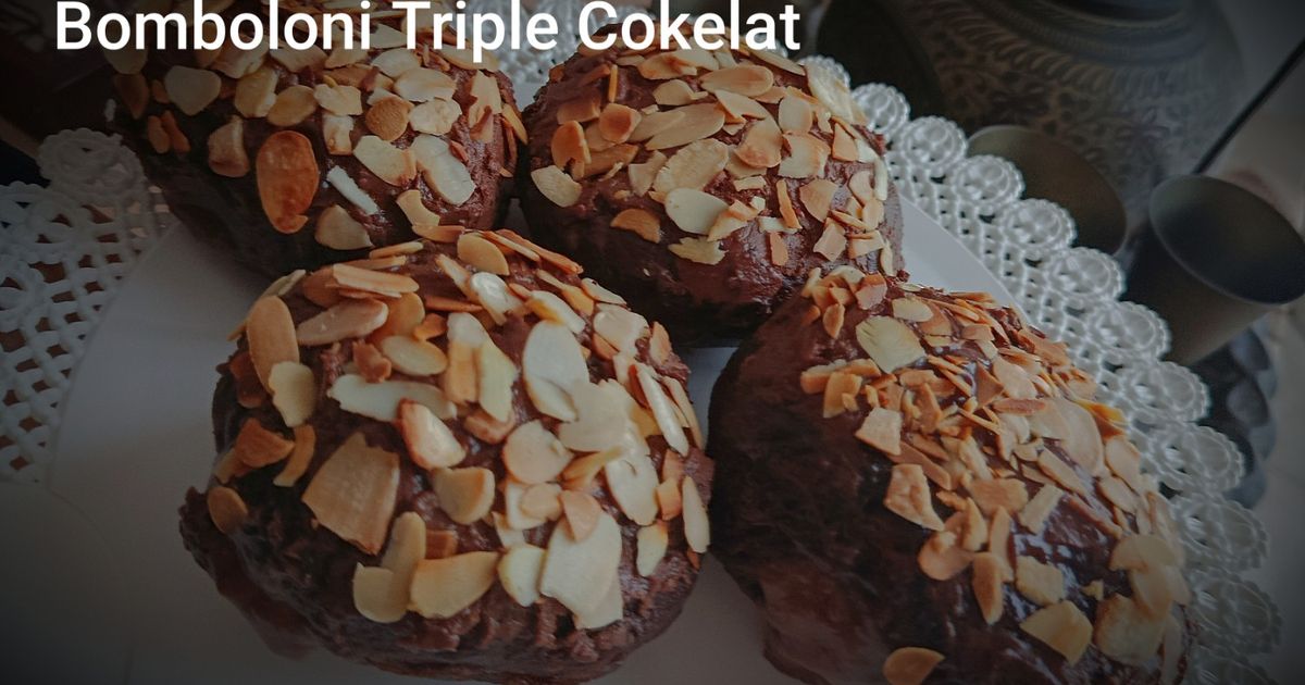 Bomboloni Triple Cokelat Ala Mbak Carolina