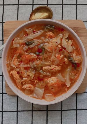 Hình của món Canh kim chi.