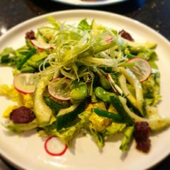 A picture of Broad bean salad.