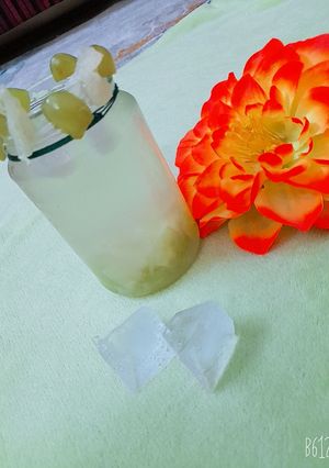 A picture of Pineapple Grapes juice 🍇🍍.
