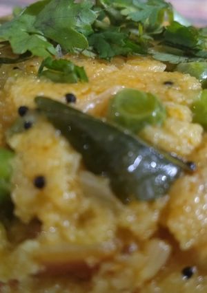A picture of Vegetable suji upma.