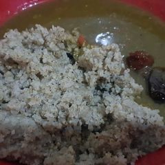 A picture of Millet grits.