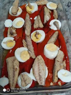 Una foto de Ensalada de pimientos asados