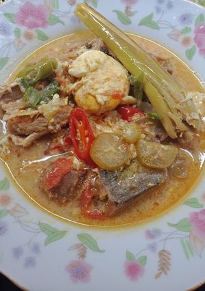 Foto resep Garih Telang Betanak Khas Banjar