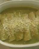 Enchiladas verdes a lo pobre