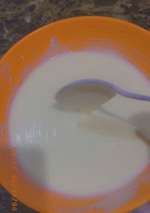 A picture of Homemade Regular yogurt.