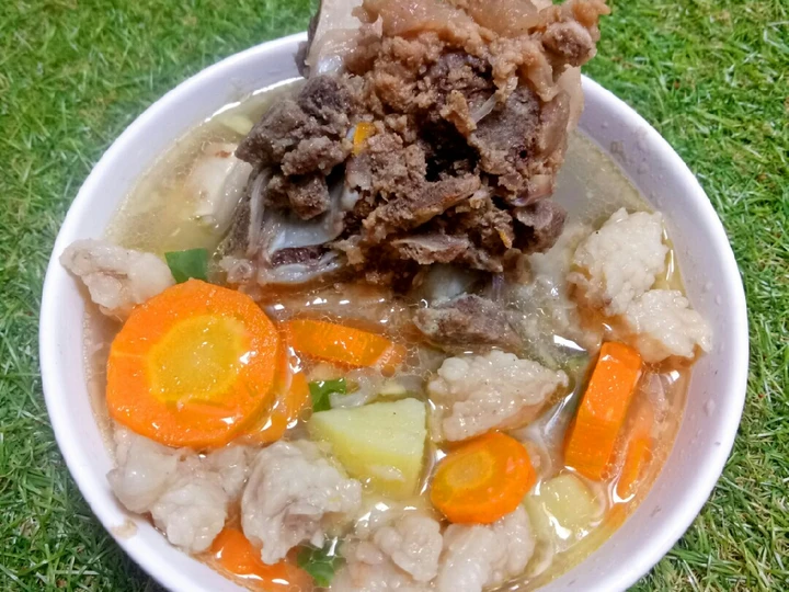 Langkah Mudah untuk Membikin Resep Sop Tulang Sapi + Tetelan yang Bisa Manjain Lidah Anti Ribet, Lezat