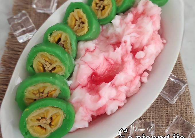 Cara membuat Es pisang ijo Cara membuat Es pisang ijo
