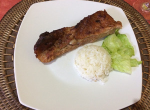 Una foto de Costillar de cerdo al horno