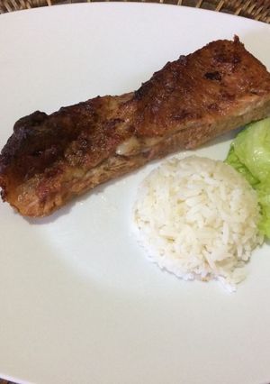 Una foto de Costillar de cerdo al horno