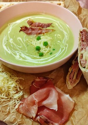 Zöldborsókrémleves recept fotója