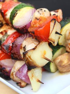 Csirkés saslik recept fotója