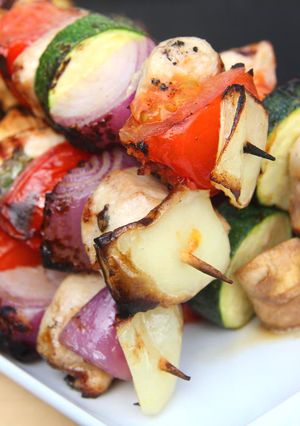 Csirkés saslik recept fotója