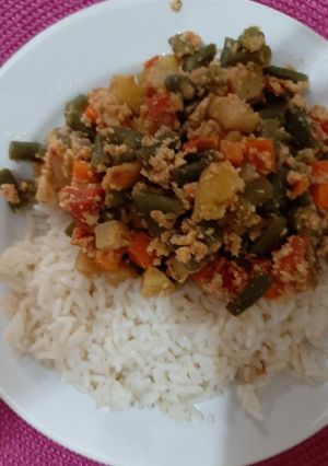 Una foto de Vainitas salteadas con huevo