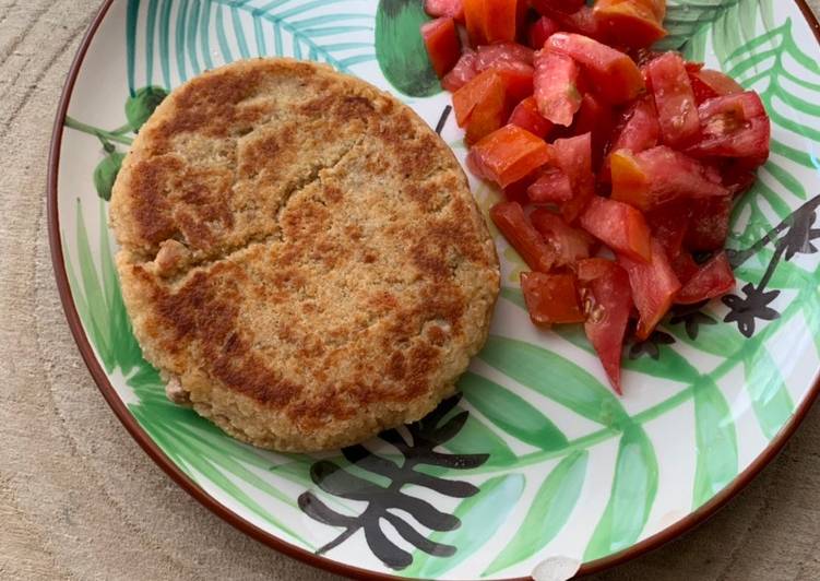 Hamburguesa de atún, cena para peques