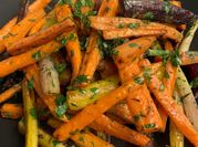 A picture of roasted carrots