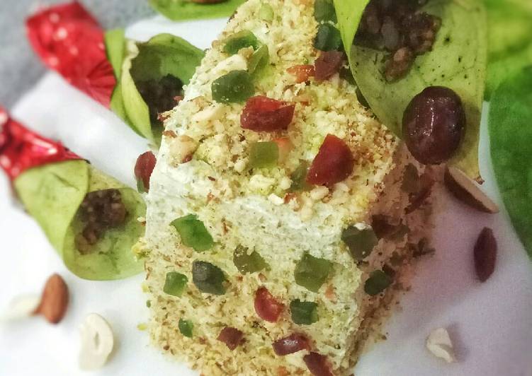 pistachio and thandai cake with paan and gulkand frosting recipe main photo