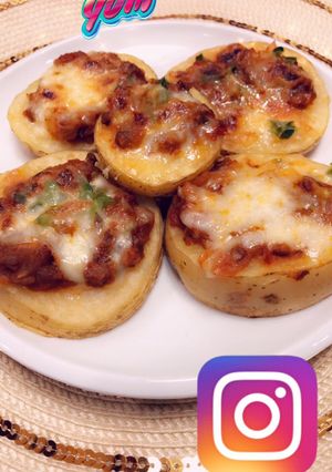 صورة لوصفة بيتزا البطاطس لذيذة 😋😍