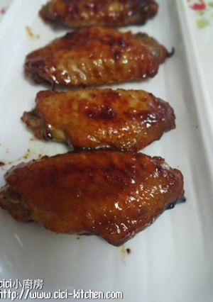 煮食記錄: 蜜糖焗雞翼 的食譜成品照片