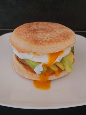 Easy Steps to Prepare My lovely Toasted Stuffed Muffin Breakfast. 😍 the Delicious Appealing