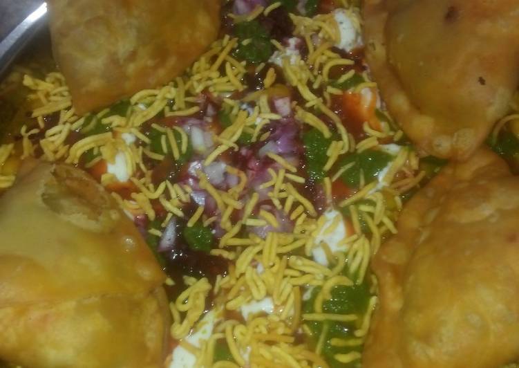 Easiest Way to Prepare Homemade Samosa chat