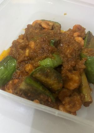 Foto resep Udang terong balado