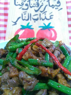 Foto resep Oseng kacang panjang tempe ampela